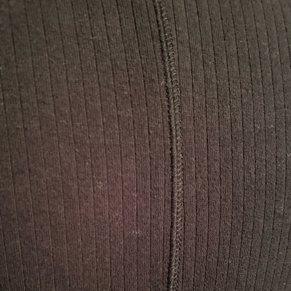Intimately Free People Black Long Sleeve Ribbed V-Neck Henley Top. Size XS. - Picture 5 of 7